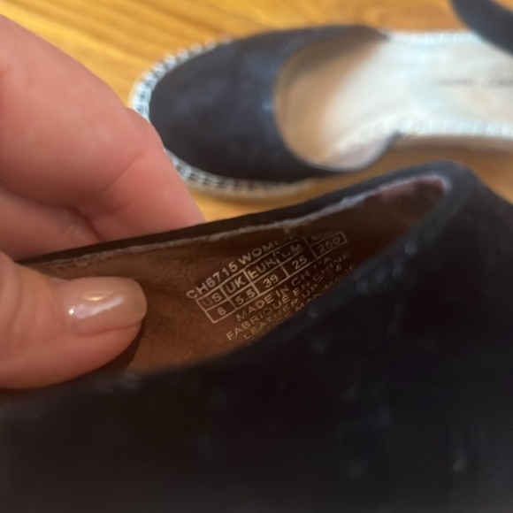 Rockport Women's Black Suede Espadrilles with Velcro ankle straps size 8 - Picture 4 of 6